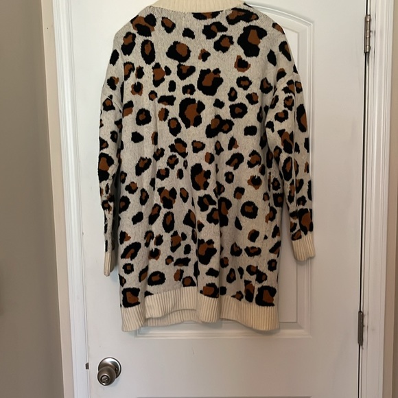 Leopard print heavy cardigan - Picture 2 of 2
